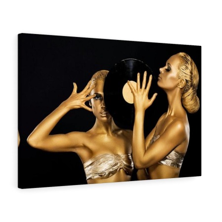 Tablou Canvas Gold Vinyl Tablouri Black & Gold - Tablou Canvas Gold Vinyl