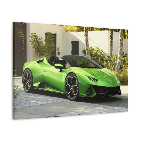 Tablou Canvas Green Lambourghini Tablouri Masini - Tablou Canvas Green Lambourghini