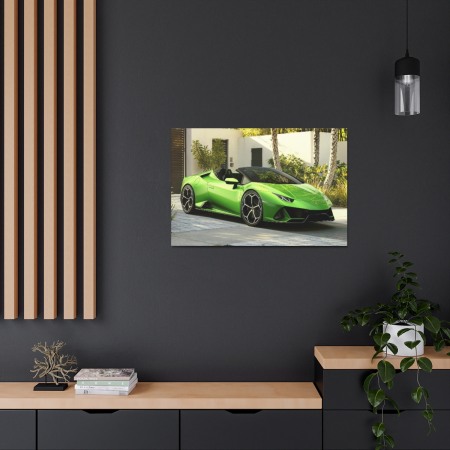 Tablou Canvas Green Lambourghini [1]