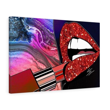 Tablou canvas Lipstic Lips Dark Tablouri Canvas - Tablou canvas Lipstic Lips Dark