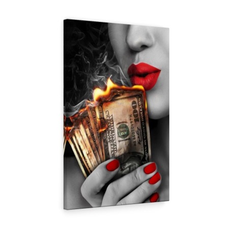 Tablou canvas Money To Burn Tablouri Motivationale - Tablou canvas Money To Burn