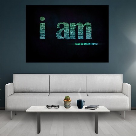 Tablou canvas Motivational I Am [1]