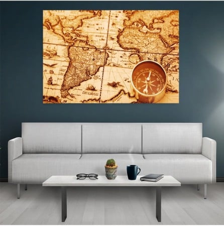 Tablou canvas Old maps [0]