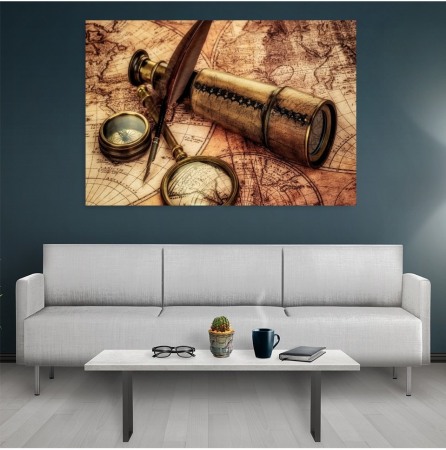 Tablou canvas Old maps [0]