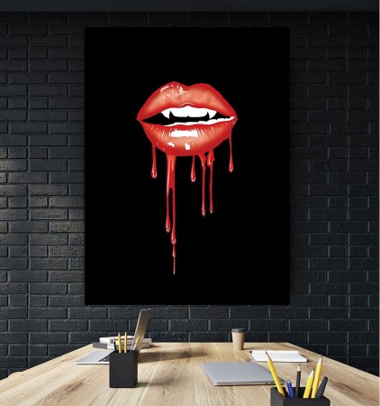 Tablou canvas Painted Lips [0]