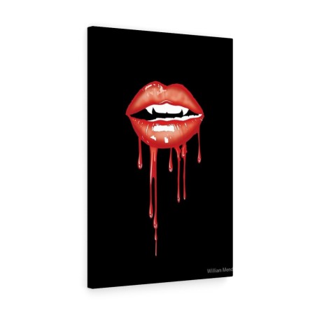 Tablou canvas Painted Lips Tablouri Moderne - Tablou canvas Painted Lips