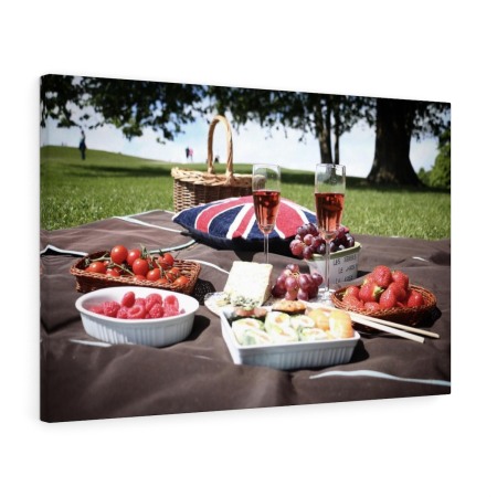 Tablou canvas Picnic Tablouri Bucatarie - Tablou canvas Picnic