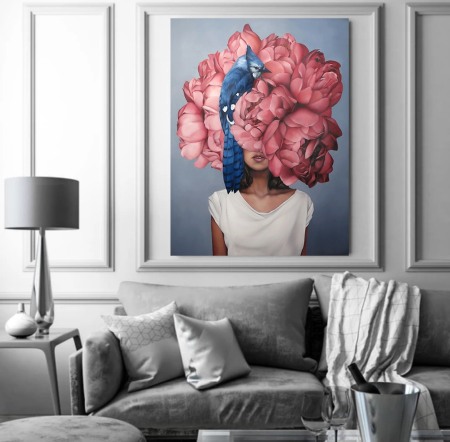 Tablou canvas Pink Blooming Mind [2]