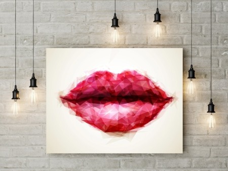 Tablou canvas Pixel Lips [0]