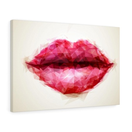 Tablou canvas Pixel Lips Tablouri Canvas - Tablou canvas Pixel Lips