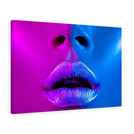 Tablou canvas Purple Blue Lips Tablouri Moderne - Tablou canvas Purple Blue Lips