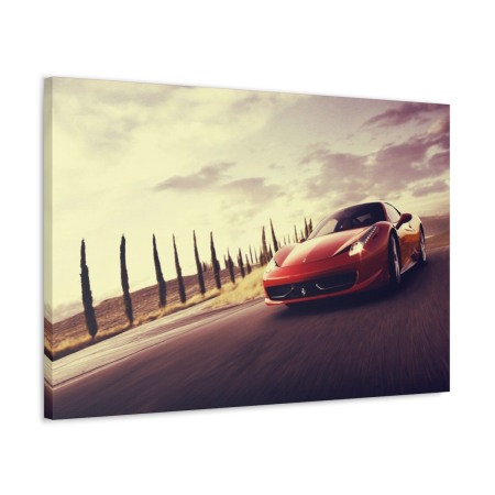 Tablou Canvas Red Ferrari Tablouri Masini - Tablou Canvas Red Ferrari