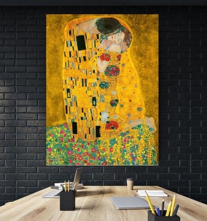 Tablou canvas The Kiss Gustav Klimt [1]