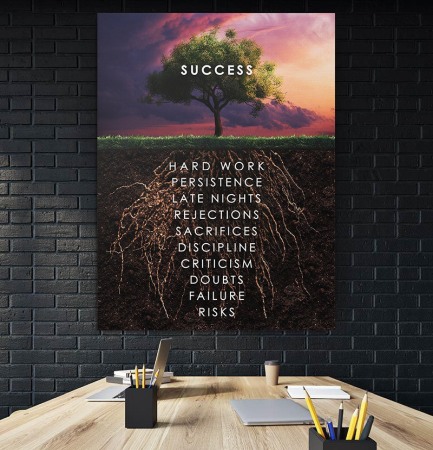 Tablou canvas Three Of Success [2]