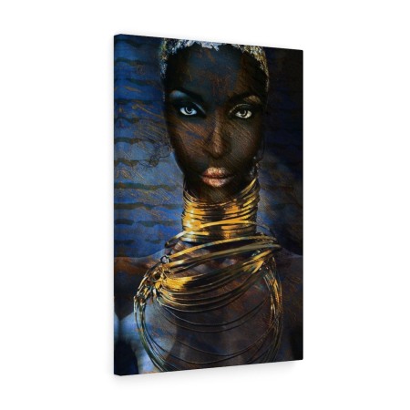 Tablouri Black & Gold - Tablou canvas Tribal Girl