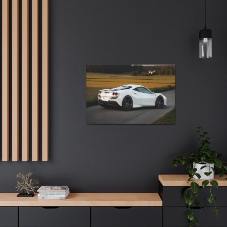Tablou Canvas White Ferrari [3]