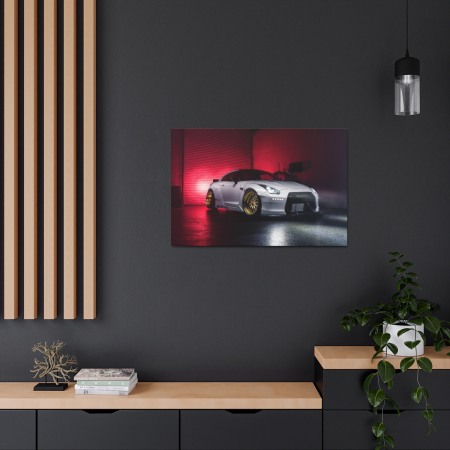 Tablou Canvas White Nissan GTR [1]