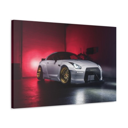 Tablou Canvas White Nissan GTR Tablouri Canvas - Tablou Canvas White Nissan GTR