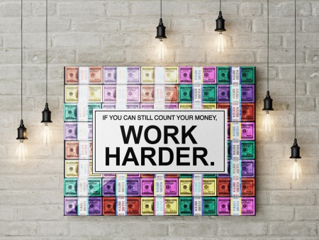 Tablou canvas Work Harder [2]