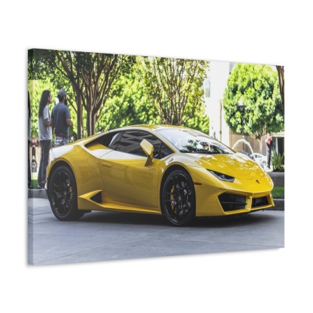 Tablou Canvas Yellow Lambourghini Tablouri Masini - Tablou Canvas Yellow Lambourghini