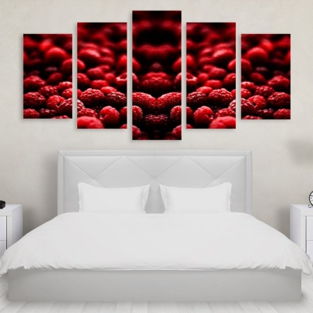 Tablou Multicanvas 5 Piese Blackberries Tablouri Multicanvas - Tablou Multicanvas 5 Piese Blackberries