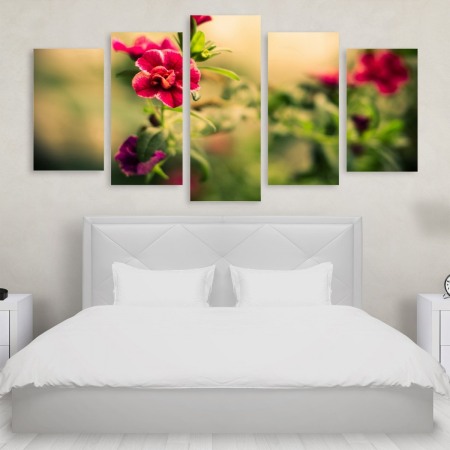 Tablou Multicanvas 5 Piese Flower Tablouri Multicanvas - Tablou Multicanvas 5 Piese Flower