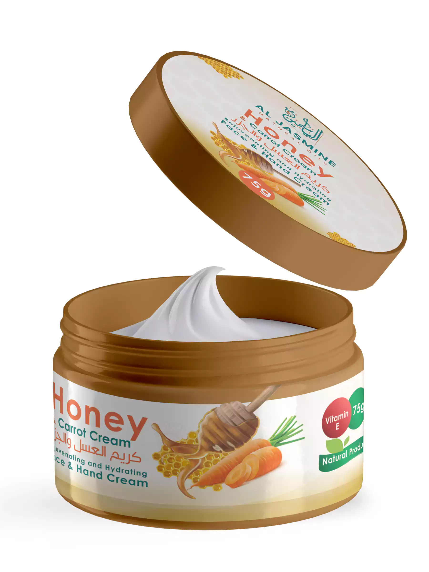 Crema de fata si de corp cu extract de morcovi si miere 75G [2]