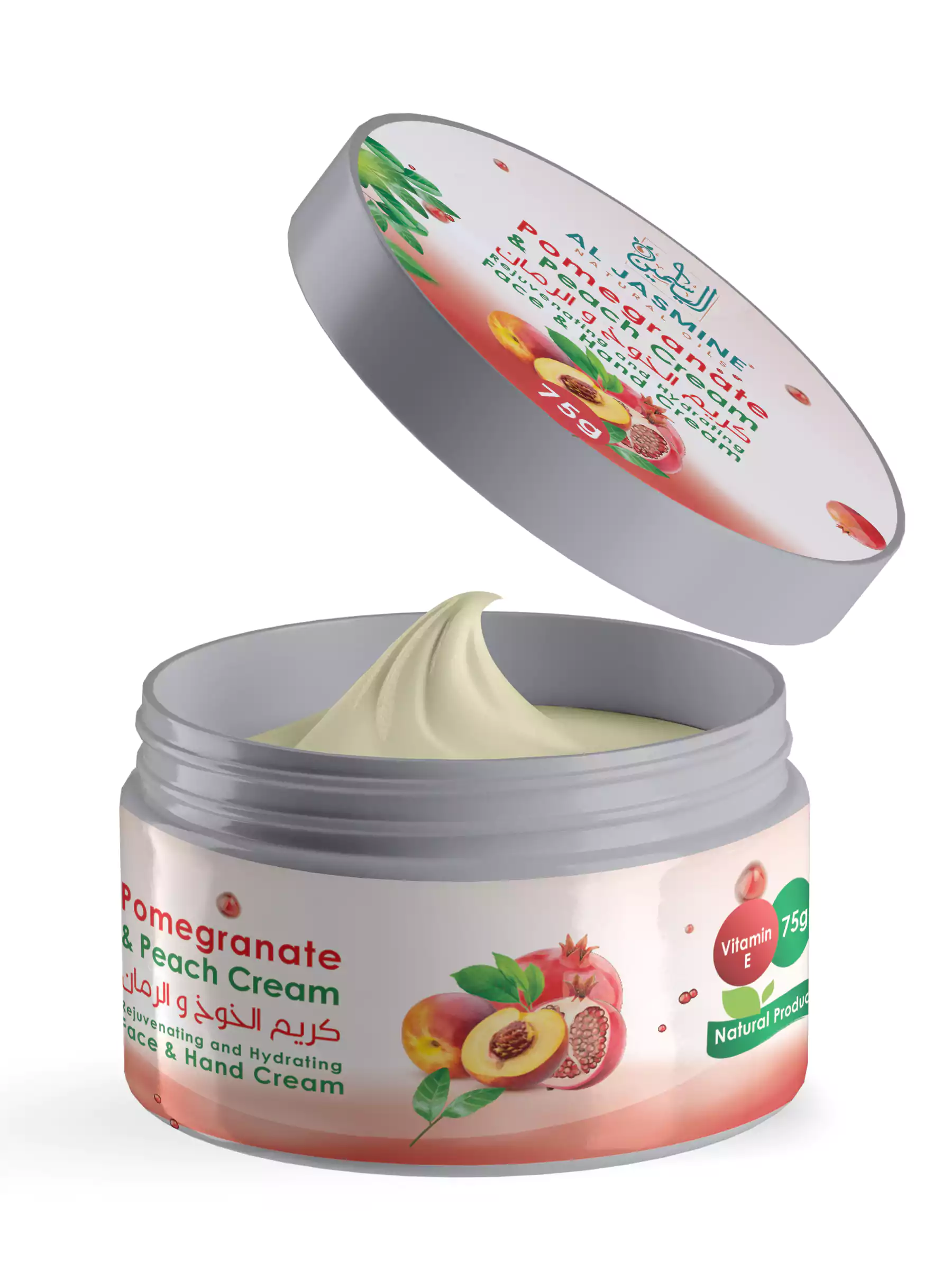 Crema de fata si de corp cu extract de rodie si piersica 75G