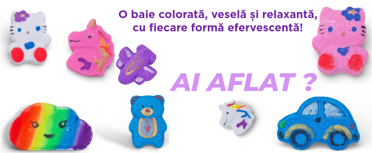 Forme efervescente cu insertii de culoare