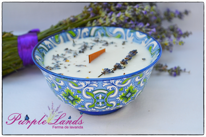 Lumanare parfumata din ceara de soia , ceara de cocos si ulei esential de lavanda [5]