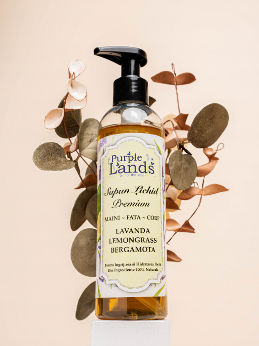 Sapun Lichid Lavanda - Lemongrass - Bergamota [2]
