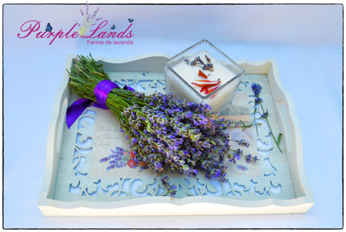Lumanare Luxury din ceara , ceara de  cocos si ulei esential de lavanda [2]