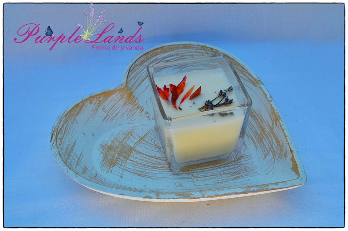 Lumanare Luxury din ceara , ceara de  cocos si ulei esential de lavanda [4]
