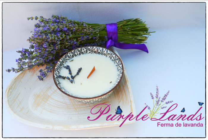 Lumanare parfumata din ceara de soia , ceara de cocos si ulei esential de lavanda [3]