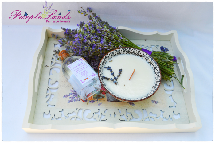 Lumanare parfumata din ceara de soia , ceara de cocos si ulei esential de lavanda [4]