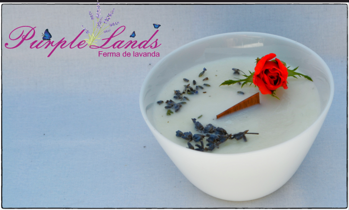 Lumanare parfumata din ceara de soia , ceara de cocos si ulei esential de lavanda [2]