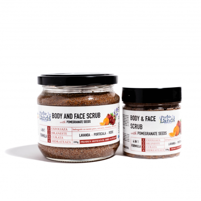 Body & Face Scrub - Lavanda Portocala Rodie [2]