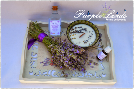 Lumanare parfumata din ceara de soia , ceara de cocos si ulei esential de lavanda [4]