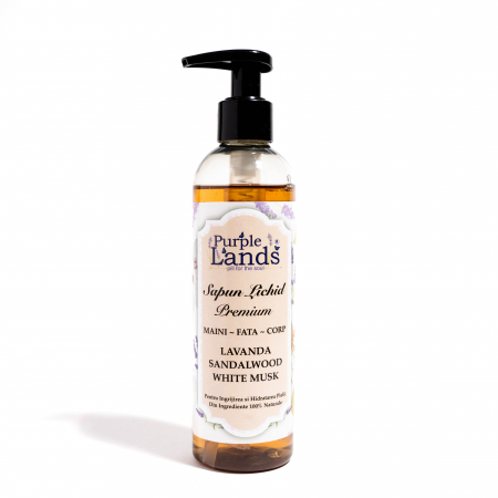 Cosmetice Naturale - Sapun Lichid Lavanda - Santal Wood - Mosk