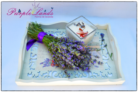 Colectia Luxury - Lumanare Luxury din ceara , ceara de  cocos si ulei esential de lavanda