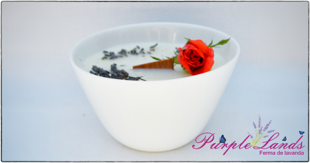 Lumanari Parfumate - Lumanare parfumata din ceara de soia , ceara de cocos si ulei esential de lavanda