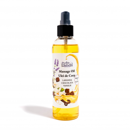 Cosmetice Naturale - Massage Oil Lavanda - Vanilie - Ciocolata Belgiana