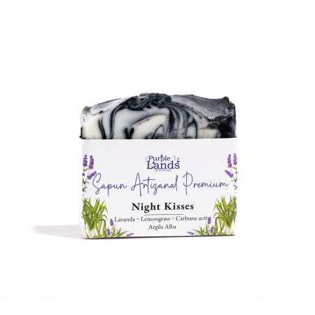 Cosmetice Naturale - Sapun de Lavanda & Lemongrass si Carbune Activ