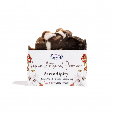 Cosmetice Naturale - Sapun Solid Natural cu pasta de chimen negru Sandal Wood & Musk