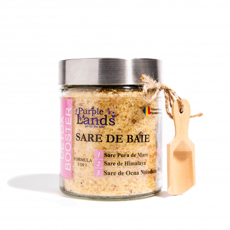Cosmetice Naturale - Sare de Baie - Lavanda - Iasomie - Patchouli