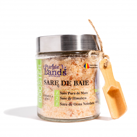 Cosmetice Naturale - Sare de Baie Lavanda - Ylang Ylang - Lemongrass