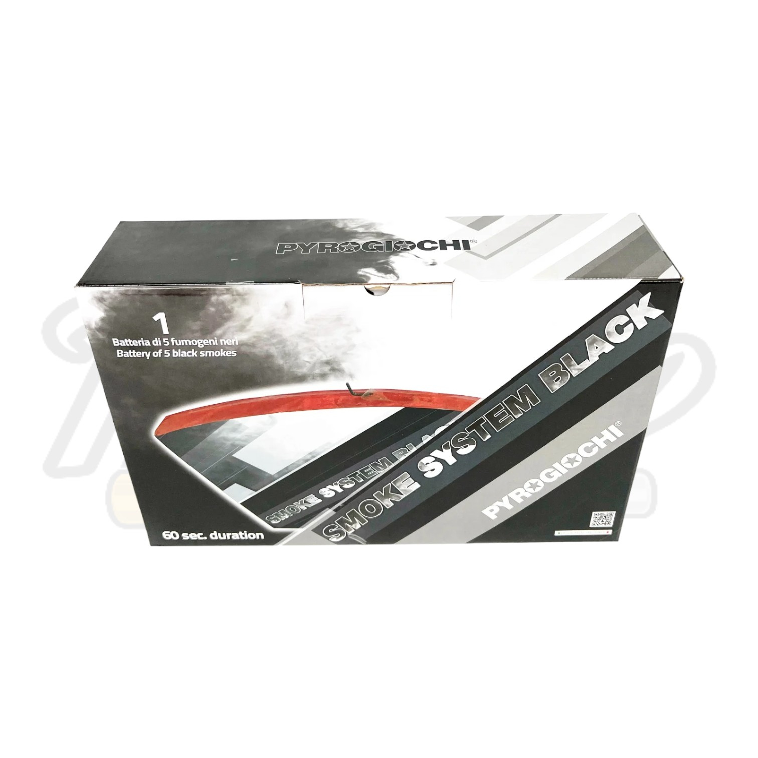 Baterie profesionala de fumigene colorate, Pyrogiochi, 18 ani+, Negru [1]