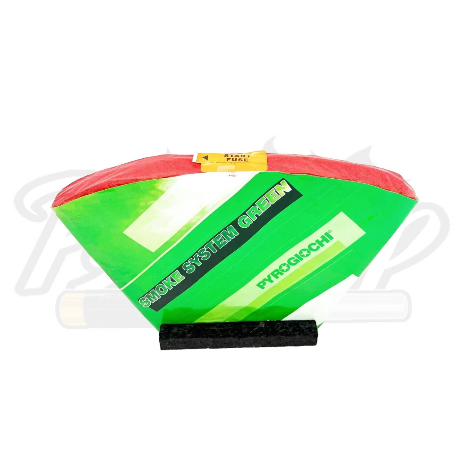 Baterie profesionala de fumigene colorate, Pyrogiochi, 18 ani+, Verde [2]