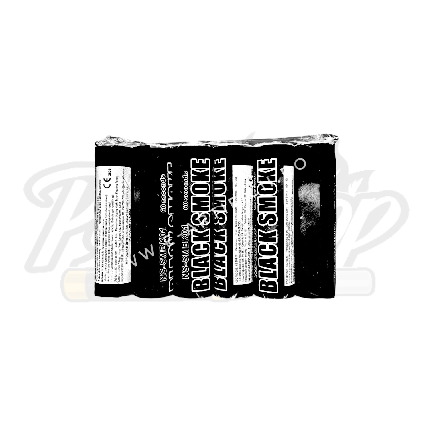 Fumigene colorate negre cu inel - 60 secunde [1]