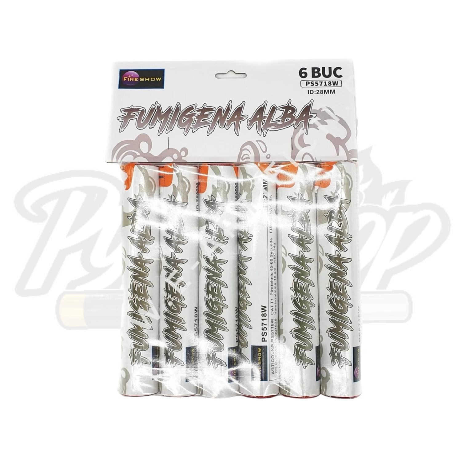 Set de fumigene colorate albe cu efect foarte intens - initiere prin fitil [1]